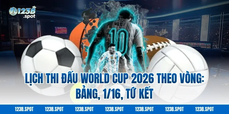 Lịch thi đấu World Cup 2026 chính xác theo từng bảng đấu 2 Lịch thi đấu World Cup 2026 theo vòng: Bảng, 1/16, tứ kết